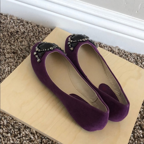 Round toe rhinestone ballet flats - Picture 4 of 6